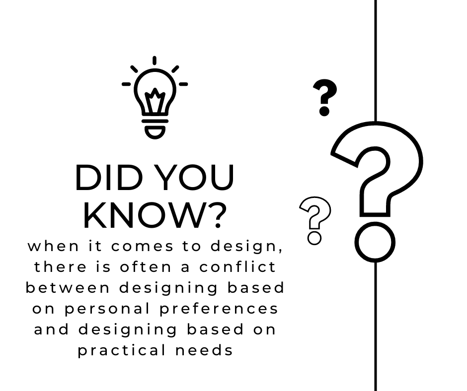 Designing what you need